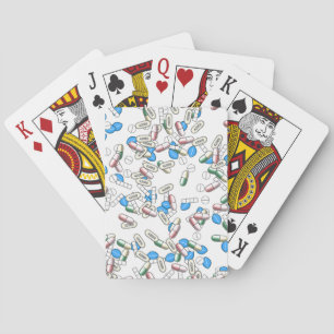 Pill Sprinkles Pattern Playing Cards