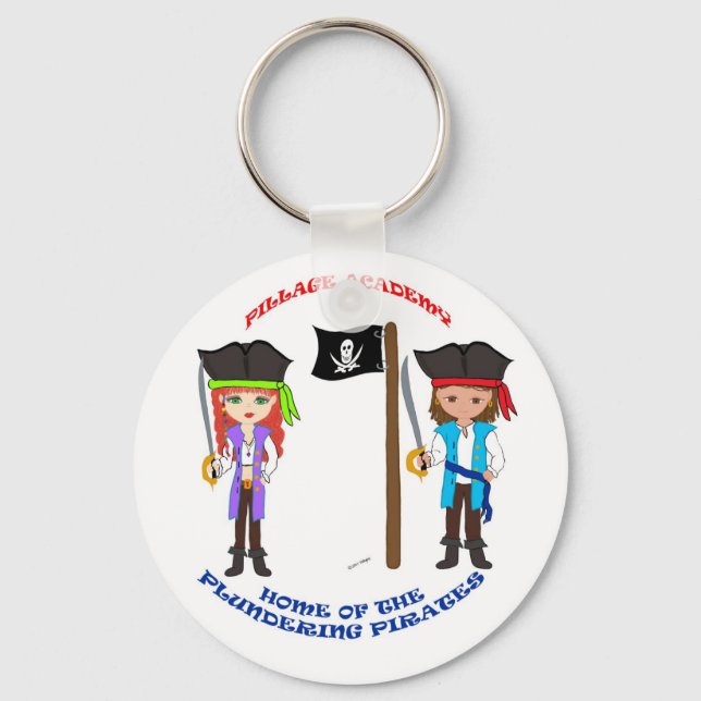 Pillage Academy Capt Thaddeus & Mad Morgan Key Ring (Front)
