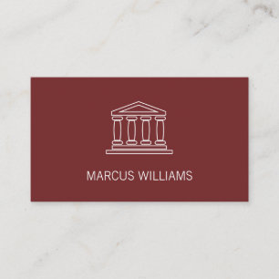 Pillar Building Icon   Professional Business Card
