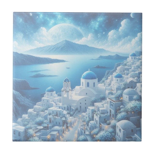 Pillar Candle Ceramic Tile (Front)