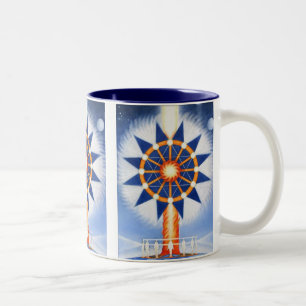 Pillar of Fire by Lynda Vugler Two-Tone Coffee Mug