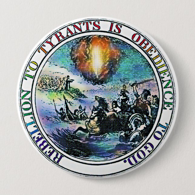 Pillar of Fire image as seen on Glenn Beck Program 10 Cm Round Badge (Front)
