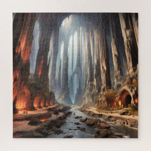 Pillars and People Jigsaw Puzzle