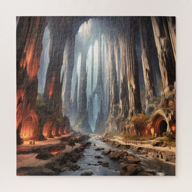 Pillars and People Jigsaw Puzzle (Vertical)