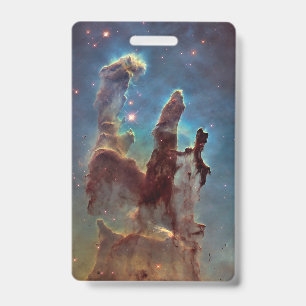 Pillars of Creation, Eagle Nebula Hubble Space ID Badge