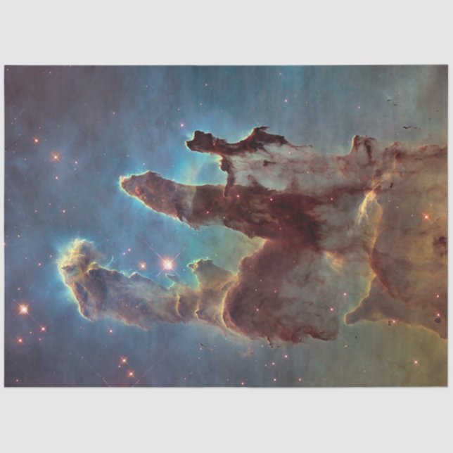 Pillars of Creation, Eagle Nebula Hubble Space Tissue Paper (Front)