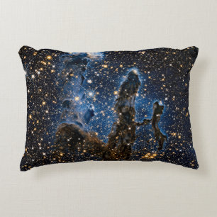 Pillars Of Creation Eagle Nebula Near Infrared Decorative Cushion