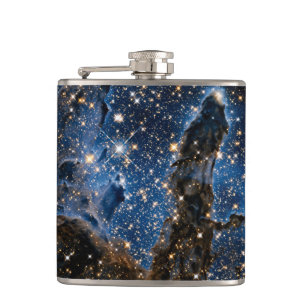 Pillars Of Creation Eagle Nebula Near Infrared Hip Flask