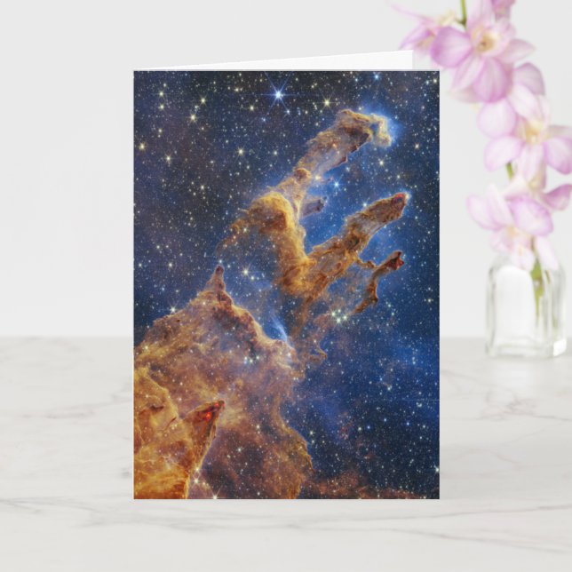 Pillars of Creation Eagle Nebula Webb Telescope Card (Orchid)