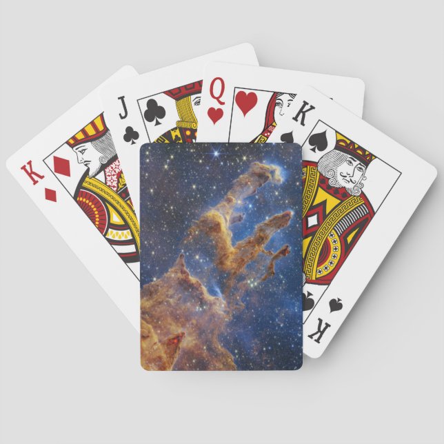 Pillars of Creation Eagle Nebula Webb Telescope Playing Cards (Back)