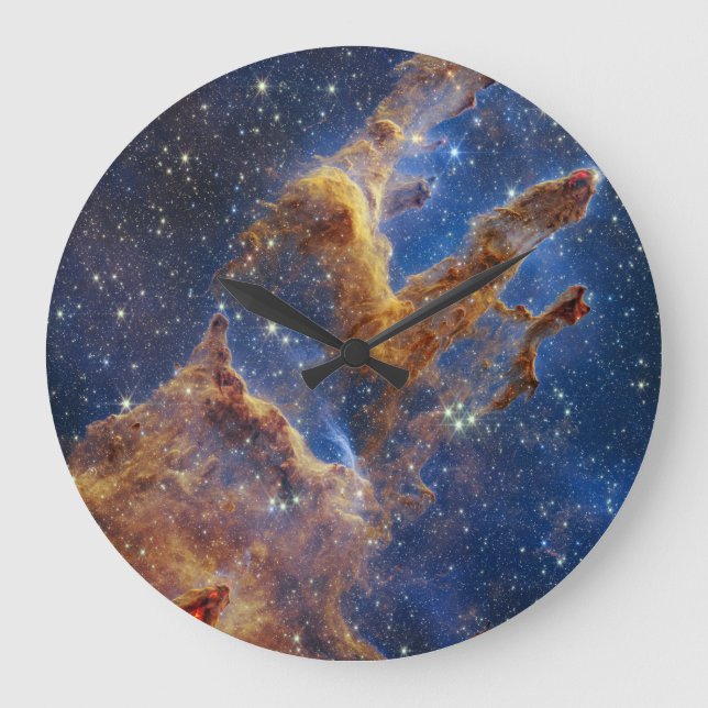 Pillars of Creation in the Eagle Nebula Large Clock (Front)