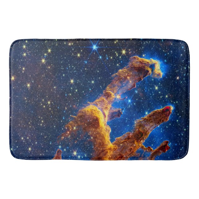 Pillars of Creation - James Webb NIRCam Astronomy Bath Mat (Front)