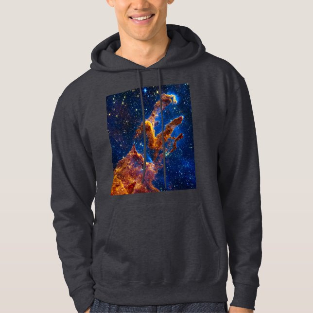 Pillars of Creation - James Webb NIRCam Astronomy Hoodie (Front)