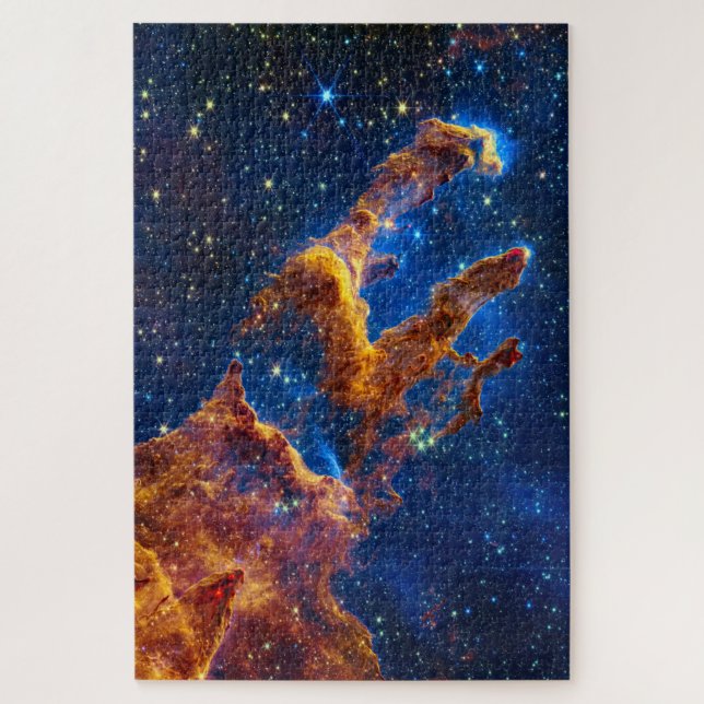 Pillars of Creation - James Webb NIRCam Astronomy Jigsaw Puzzle (Vertical)