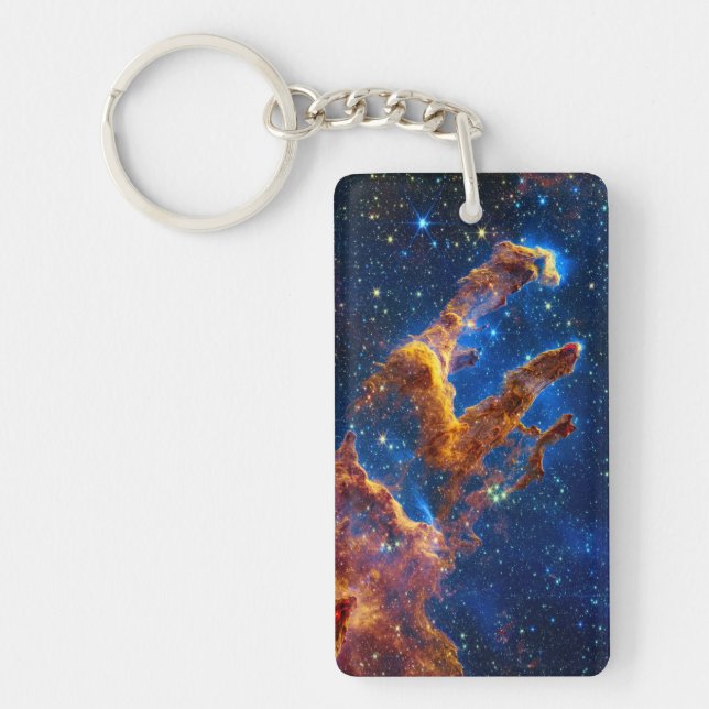 Pillars of Creation - James Webb NIRCam Astronomy Key Ring (Front)