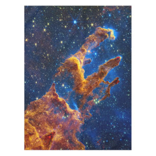 Pillars of Creation - James Webb NIRCam Astronomy Tablecloth