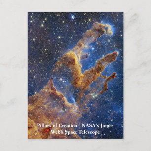 Pillars of Creation James Webb Space Telescope Postcard