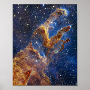 Pillars of Creation — James Webb Space Telescope Poster