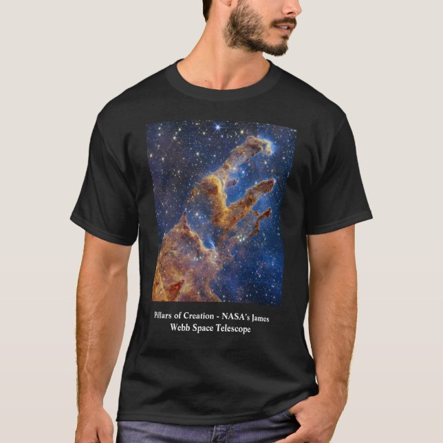 Pillars of Creation James Webb Space Telescope T-Shirt (Front)