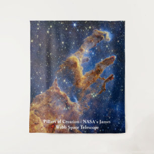 Pillars of Creation James Webb Space Telescope Tapestry
