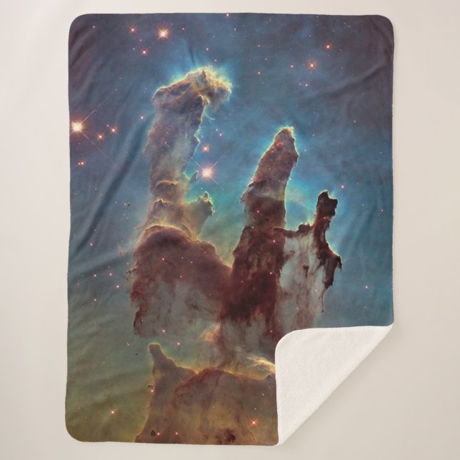 Pillars of Creation Large Sherpa Blanket (Front)