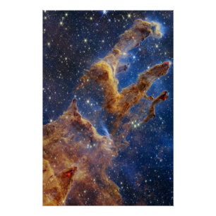 Pillars of Creation Looks Like T-Rex Poster