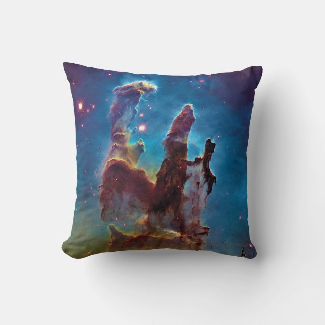 Pillars of Creation M16 Eagle Nebula Space Photo Cushion (Front)