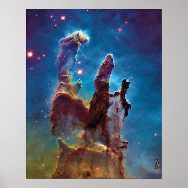 Pillars of Creation M16 Eagle Nebula Space Photo Poster (Front)