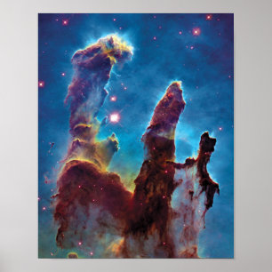 Pillars of Creation M16 Eagle Nebula Space Photo Poster