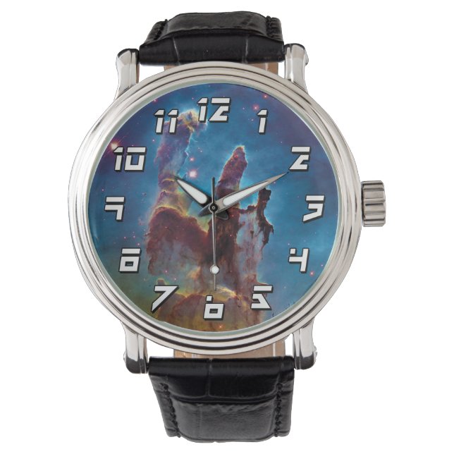 Pillars of Creation M16 Eagle Nebula Space Photo Watch (Front)