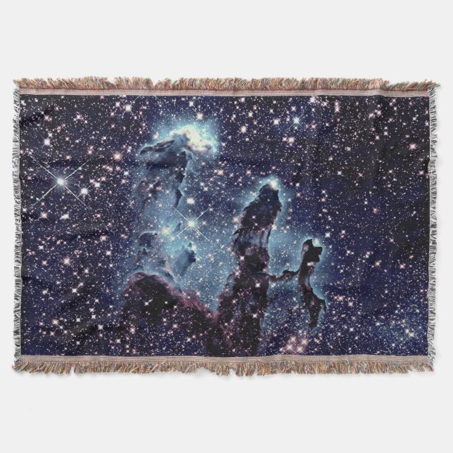 Pillars of Creation Nebula Throw Blanket (Front)