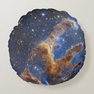 Pillars of Creation Webb space Telescope Nircam Round Cushion