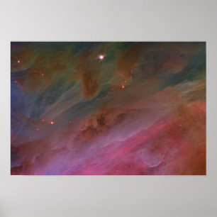 Pillars of Dust, Orion Nebula Poster