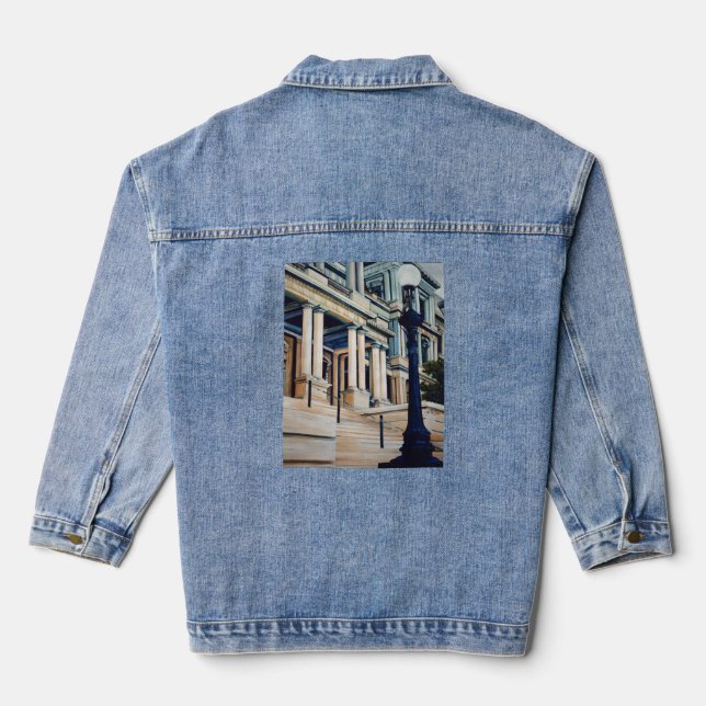 Pillars of Power, Washington, DC Denim Jacket (Back)