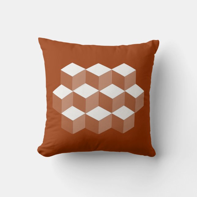 Pillow - 3d building blocks illusion (Front)