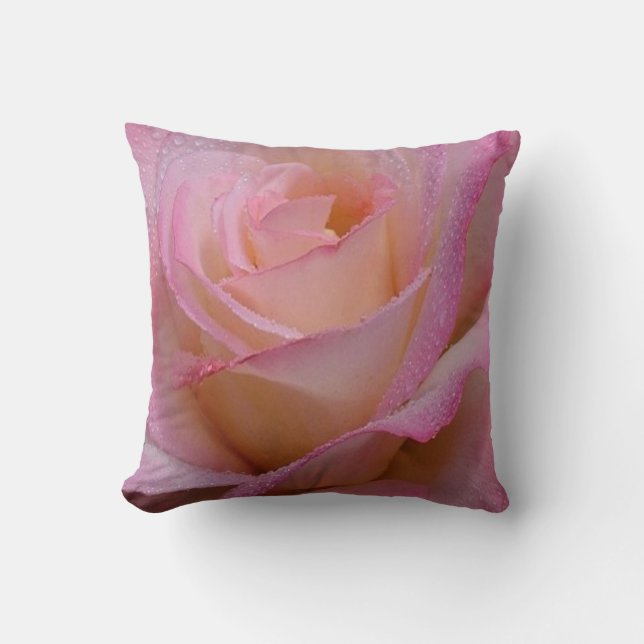 Pillow Beautiful Pink Rose (Front)