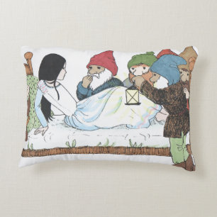 Pillow Beautiful Vintage Snow White Image Antique