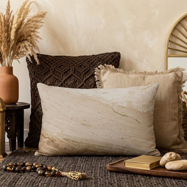 Pillow beige stone marble  (Creator Uploaded)