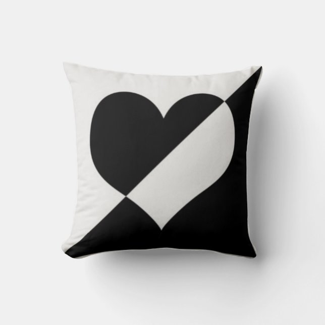 pillow black and white (Front)