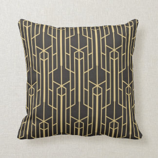 Pillow - Black Gold Art Deco