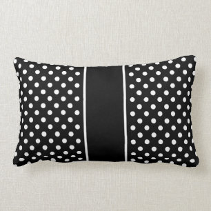 Pillow Black White Polka Dots Cushion