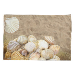 Pillow Case Beach Clams Sand Beach Stones