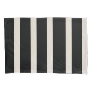 Pillow Case Black and White Stripe