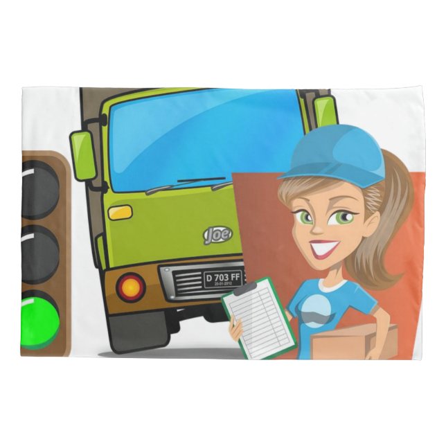 Pillow Case Female Driver  (Back)