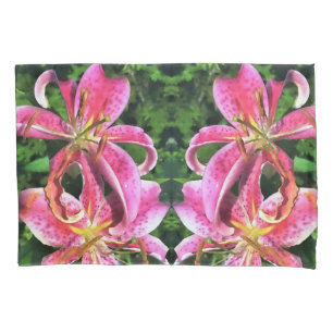 Pillow Case Pink Lilies