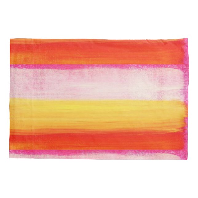 Pillow Case Red Yellow (Back)