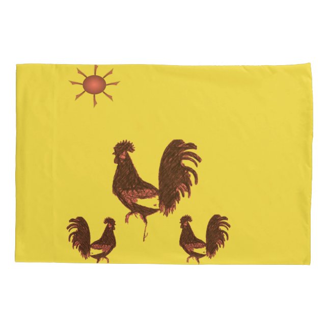Pillow Case Rooster (Back)
