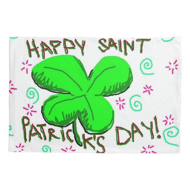 Pillow Case St. Patrick's Day (Back)