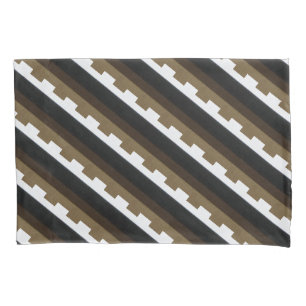 Pillow Case Stripe Brown