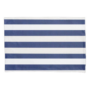 Pillow Case Stripe White and Blue